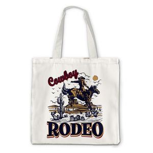 Sac fourre-tout en toile écologique personnalisé tendance, grande capacité, sac de courses en coton recyclé, vente en gros - Product Image 2