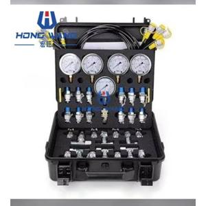 Kit de diagnostic de pression hydraulique avec boîtier de raccordement à 5 jauges pour ensemble de jauges de pression hydraulique DMASS pour excavatrice générique WSG - Product Image 1