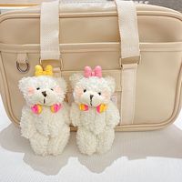 Pendentif ours blush fait à la main créatif mignon poupée en peluche dessin animé jointure ours saisir machine poupée sac porte-clés