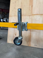 Roue pivotante simple en acier et caoutchouc de 6 pouces, capacité 1200 LBS, pour stabilisateur de pied de conteneur de camion, neuve