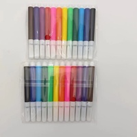 Ensemble de 12 marqueurs permanents à alcool pour artistes, pointes feutres, avec emballage personnalisable