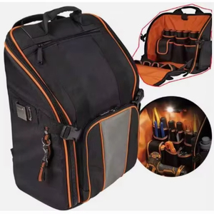 Free Sample Tools Backpack With 21 Pocket Carpenter Electrician Toolbags Electrical Maintenance Toolkit Storage <b>Bagpack</b> heavy - Product Image 1