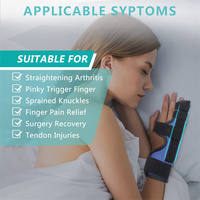 Férula para Dedos, Inmovilizador de Dedos, Corrector de Dedos, Soporte para Dedos con Canal Ulnar, para Fracturas y Roturas