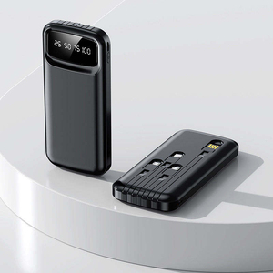 En stock, <span class=keywords><strong>batterie</strong></span> <span class=keywords><strong>externe</strong></span> 10000mAh, 4 câbles intégrés, charge rapide USB-C 12W, écran LED, support, <span class=keywords><strong>batterie</strong></span> <span class=keywords><strong>externe</strong></span> en plastique, <span class=keywords><strong>iPhone</strong></span> - Product Image 5