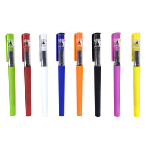 Großhandel kunden spezifische Werbe schwarz blau Tinte Macaron Farbe 0,5mm Gel schreiber Set mit Logo Großhandel Kunststoff Gel schreiber - Product Image 1