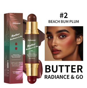 Barra de Bronceador y Rubor 2 en 1 con Logotipo Personalizado de Nuevo Diseño, Barra de Rubor de Maquillaje en Barra de Mantequilla Resistente al Sudor, Gran Venta - Product Image 3