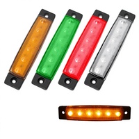 Feu latéral de camion transfrontalier 6 LED 12V/24V, clignotant et indicateur grand angle pour remorque/bus 0,2W Guangzhou