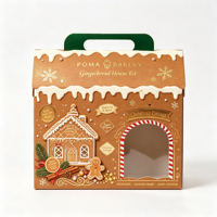 Boîtes d'expédition rectangulaires personnalisées, emballages commerciaux, boîtes cadeaux, boîtes à gâteaux de Noël en papier