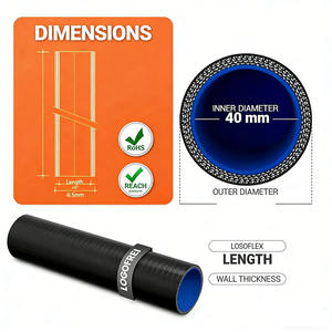 Manchon adaptateur <span class=keywords><strong>de</strong></span> refroidisseur <span class=keywords><strong>de</strong></span> turbocompresseur en silicone <span class=keywords><strong>de</strong></span> couleur/taille personnalisée pour la personnalisation et la modification - Product Image 6