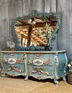 Updecors Custom Classic Luxus <span class=keywords><strong>hand</strong></span> geschnitzte Massiv birkenholz Mid century Modern Schmink tisch Schubladen Freistehend für Schlafzimmer - Product Image 3