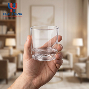 Vaso de whisky de 300 ml hecho <span class=keywords><strong>a</strong></span> mano con base pesada, estilo Old Fashioned, temática deportiva, base con diseño de pelota de tenis, para <span class=keywords><strong>bar</strong></span>, único - Product Image 5