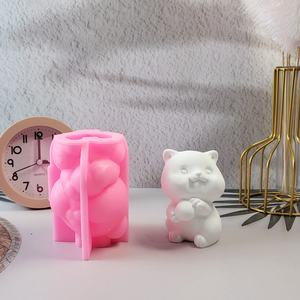 Moules de coulée en résine faits à la main pour bricolage ornements décoratifs Ins Style Silicone petit ours moules W0532 - Product Image 1