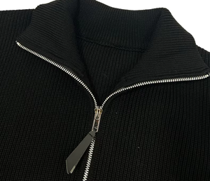 <span class=keywords><strong>Cardigan</strong></span> di Lusso Personalizzato di Alta Qualità con <span class=keywords><strong>Zip</strong></span> Frontale, Collo Alto e Tasche Laterali per l'Inverno - Product Image 4