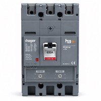 Disjoncteur à boîtier moulé Hager H3+ P630M 3P 4P 630A 50kA à déclenchement réglable IEC 60947-2 Certifié CE En stock