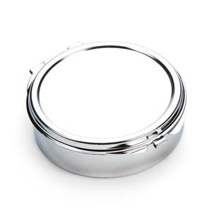 Tùy chỉnh <span class=keywords><strong>DIY</strong></span> thăng hoa logo kim loại hình tròn du lịch Pocket <span class=keywords><strong>Pill</strong></span> lưu trữ trường hợp - Product Image 3