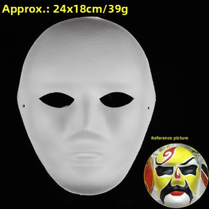 Máscaras de Papel DIY para Halloween, Estilos de Gato, Zorro y Ópera de Pekín, Reutilizables, Modernas, para Baile de Máscaras, Manualidades, para Hombres y Mujeres - Product Image 4