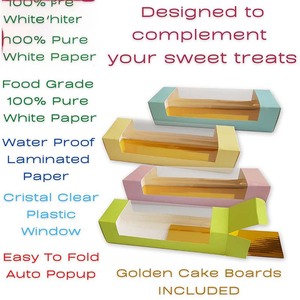 Cajas para Pasteles Cookeezz Couture - Caja para Pasteles con Ventana de Color, 12 x 3.75 x 2.75 Pulgadas, Apertura Automática, Ideal para Panadería, Pasteles, Cupcakes - Product Image 6