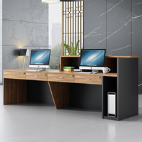 Meuble de bureau sur mesure Zitai au design moderne, comptoir de réception en marbre pour salon de coiffure, institut de beauté, entreprise, hall d'hôtel