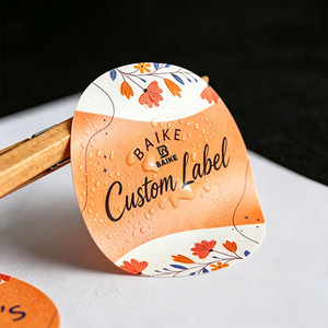 Personalized Round Vinyl Adhesive Die Cut <strong>Sticker</strong> Food Product Label Custom Gold Foil Printing Logo <strong>Sticker</strong> Roll - Product Image 1