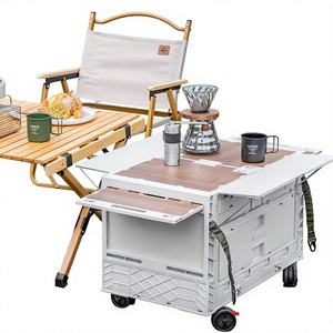 Carrello Pieghevole da Campeggio - Multifunzionale, Rimovibile, Antipolvere, Portatile, Stile Giapponese per Giardino e Auto - Product Image 1