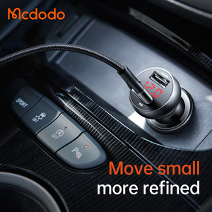 Mcdodo 681 2 trong 1 điện thoại di động điện 30W PD <span class=keywords><strong>QC</strong></span> 3.0 sạc nhanh USB hiển thị kỹ thuật số cổng kép sạc xe hơi cho điện thoại thông minh - Product Image 3