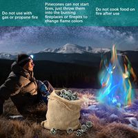 Magisches Feuer Natürliche Tannenzapfen für Abschlussfeier, Neujahr, Erntedankfest, Ostern, Partys, Garten, Camping, Weihnachtsdekoration, Feuerpulver