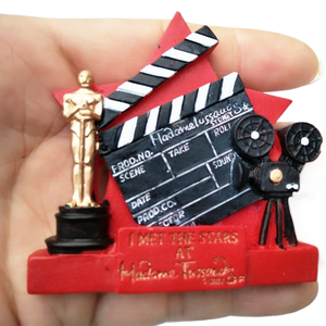 Yijia Monde Tourisme Commémoratif <span class=keywords><strong>Oscar</strong></span> Film Petite Statuette Dorée Résine Réfrigérateur Aimant Collection Artisanat - Product Image 1