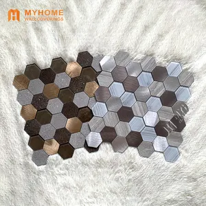 Gold Backsplash Tiles Kitchen Mosaic Peel And Stick Tile
