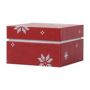 Vente en gros de boîte-cadeau de mariage de Noël rouge personnalisée avec lamination brillante gaufrage boîtes rigides avec base de couvercle imprimée de logo pour cadeau - Product Image 2