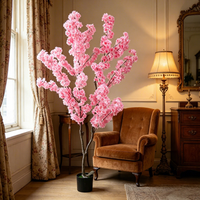 Accessoires de décoration intérieure, fleurs de mariage, arbre de cerisier artificiel en pot, arrangements floraux pour l'intérieur et l'extérieur