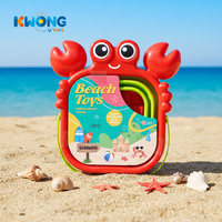 Ensemble de jouets de plage pliables en forme de crabe pour enfants, en plastique, pour les âges de 2 à 7 ans, kit de jeu de sable multifonctionnel pour l'été