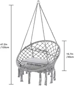 WQ热卖100% 棉绳麦克拉姆吊床吊式吊椅座椅支架