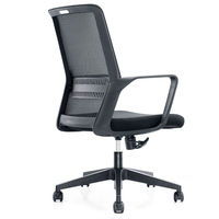 Chaise d'étudiant de bureau pivotante sans roues en maille de 2025 Offre Spéciale avec accoudoir fixe