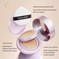Fond de teint et poudre de maquillage doux et mat résistant à la sueur OEM fond de teint minéral imperméable à l'eau longue durée hd fond de teint compact
