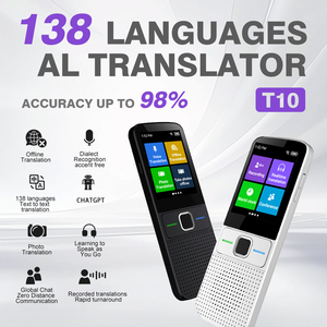 Traduttore Intelligente T10 Globale con 138 Lingue, Supporto ChatGPT e Fotocamera, Conversione Valute, Traduzione Foto e Offline - Product Image 1