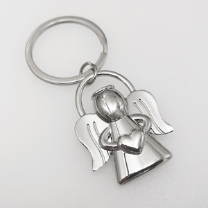 Personalised Baptism <strong>Gifts</strong> 3D Lucky <strong>Guardian</strong> <strong>Angel</strong> Metal Keyring - Product Image 6