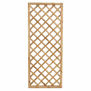 Pannello per Recinzione da Giardino in Legno di Pino Impregnato Design Moderno 60x180cm Pannelli WPC con Telaio in Lega di Alluminio per Uso Domestico - Product Image 1