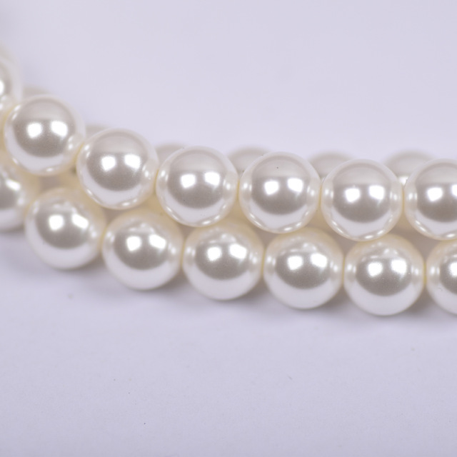Shell Pearl Strand Imitation Pearl Strand for Jewelry Making Loose Pearls with Multiple Color Options Wholesale Prices