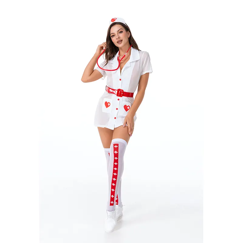 Tentazione uniforme Sexy infermiera vestito intimo Costume Sexy infermiera Costume Cosplay donna