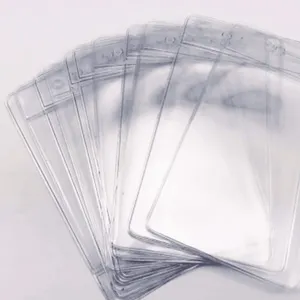 Customized PET/PVC/PP clear plastic folding box clear card holder transparent plastic sleeve packaging box for cosmetic