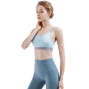 Wholesale High <strong>Support</strong> Gym Yoga Workout <strong>Top</strong> Fitness Backless <strong>Crop</strong> Cross Back Sports Bra for Women - Product Image 3