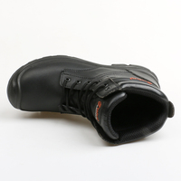 Chaussures de sécurité anti-perforation Aimboo, embout en acier, protection des pieds en cuir, S3 SRC, construction industrielle, usine, unisexe