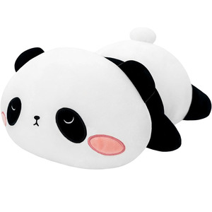 Panda di Panda di Panda di Panda di peluche di colore nero bianco 1901 simpatico cuscino di orso morbido regalo alla rinfusa per bambini adulti peluche Panda rotondo - Product Image 1