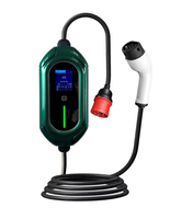 Nouveau chargeur EV portable monophasé 3,5 kW/7 kW, interface GBT/Type1/Type2, sortie réglable 16A, IP54, câble de 5 m