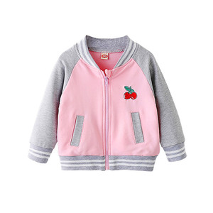 Vêtements de boutique pour enfants en gros pour l'automne, manteau de baseball pour filles, provenant d'un fournisseur chinois - Product Image 1