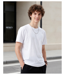 Custom Logo Printed Casual Crew Neck Short Sleeve T-<b>Shirt</b> 100% Cotton Breathable High Quality Multi-Color Regular Fit for <b>Men</b> - Product Image 3