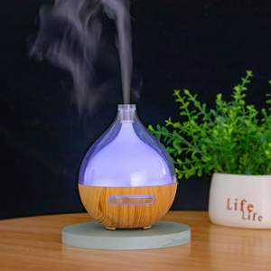 Difusor de Aroma con Aspecto de Madera YX-312, Humidificador USB de 0.5L, Difusor de Aceites Esenciales para el Hogar con Luz y Temporizador - Product Image 4