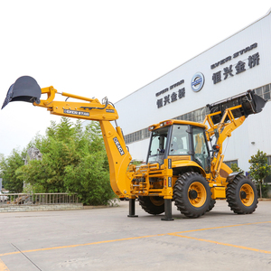 รถแบคโฮล้อดเดอร์แรงบิดสูง ขับเคลื่อน 4 ล้อ เครื่องยนต์ดีเซล โครงสร้างแข็งแรง พื้นที่ทำงานกว้าง สำหรับงานก่อสร้าง - Product Image 1