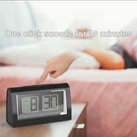 LCD-Display Elektronische Seiten dreh uhr Reloj Flip Desk Clock mit Hintergrund beleuchtung Moderner Retro-Wecker