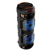 BOOMBOX 8 inci luar ruangan kotak Speaker plastik Karaoke portabel dengan mikrofon nirkabel